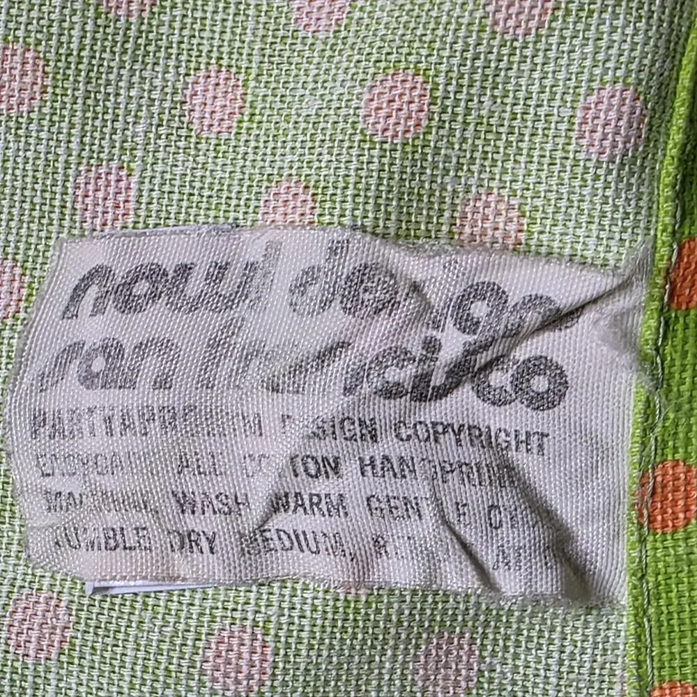 VTG My Kitchen Love It Or Leave It Apron Retro Pop Art Bold 70s Typography